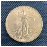 1913-D Saint-Gaudens $20 Double Eagle Gold Coin .9