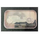 1902 Ford Barney Olffield 1 oz Silver Bar