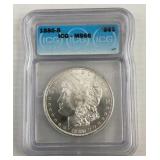 1880 S Morgan Silver Dollar .7734 ASW ICG MS66