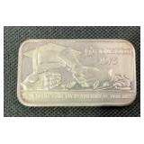 1975 United States Silver Corp 1 Troy oz Silver Ba