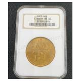 1907 Saint-Gaudens $20 Liberty Double Eagle Gold C