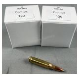 (40) Rnds Reloaded 7mm-08 120g SP