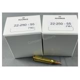 (40) Rnds Reloaded 22-250 Ammo