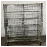IRSG Rolling Metal Wire Cabinet