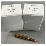 (40) Rnds Reloaded 270 WIN Ammo