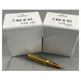 (40) Rnds Reloaded 7.62 NATO 175g HP