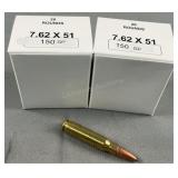 (40) Rnds Reloaded 7.62 NATO 150g SP