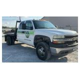2001 Chevrolet Silverado 3500 Flatbed Truck 4X4 IN