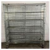 IRSG Rolling Metal Wire Cabinet