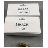 (200) Rnds Assorted Reloaded 380 ACP Ammo