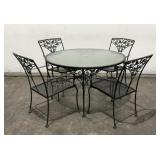 Metal Patio Chairs & Table
