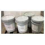 (4) Valspar 5 Gal White Barn & Fence Paint