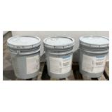 (3) Valspar 5 Gal White Barn & Fence Paint