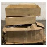 Wooden Drawers & Cotton/Poly Sheets