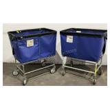 (2) R & B Vinyl Laundry Carts