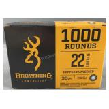 (1000) Rnds Browning 22 LR Ammo