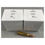 (40) Rnds Reloaded 243 WIN Ammo