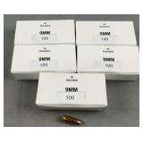 (250) Rnds Reloaded 9mm 100g FMJ
