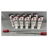(10) Tubes Bore Butter & Cleaning Rods