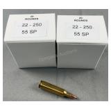 (40) Rnds Reloaded 22-250 Ammo