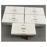 (250) Rnds Reloaded 9mm 115g FMJ