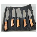 5 Knife Chef Roll CHEF-01