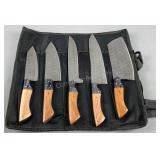 5 Knife Chef Roll
