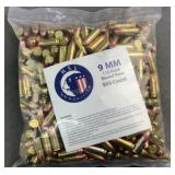 (500) Rnds REMAN HSL Ammunition 9mm 115g FMJ