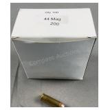 (100) Rnds Reloaded 44 Magnum 200g FMJ