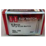 Hornady ELD Match 147g 6.5mm Projectiles