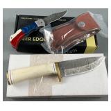 2 Custom Damascus Style Knives