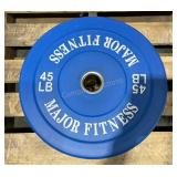 (2) Major Fitness 45LB Lower Bumper Plates