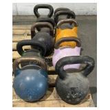 (10) Assorted Kettlebells