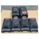 (6) 22V Batteries