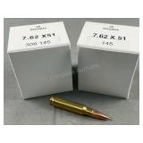 (40) Rnds Reloaded 7.62x51 145g FMJ