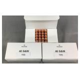 (150) Rnds Reloaded .40 S&W 165g FP