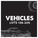 Cars, Trucks and SUV's - Lots 136-205