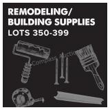 Remodeling/Building Supplies - Lots 350-399