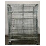 IRSG Rolling Metal Wire Cabinet