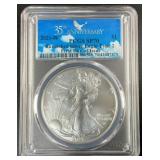 2021 1oz Silver Eagle Dollar PCGS SP70