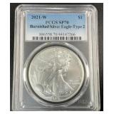 2021 1oz Silver Eagle Dollar PCGS SP70