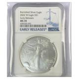 2022 1oz Silver Eagle Dollar MS 70