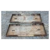 *OFFSITE* (2) Skid Steer Weld on Plates