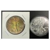 (2) 2011 & 2023 1oz Silver Eagle Dollars