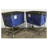 (2) R&B Vinyl Laundry Carts 466