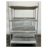 (2) Aluminum Shelving Units