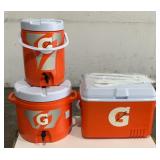 (3) Rubbermaid Assorted Coolers