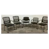 (5) Rolling Office Chairs