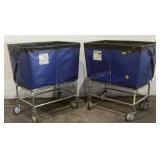 (2) R&B Vinyl Laundry Carts 466