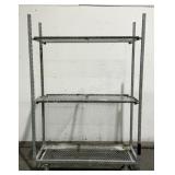 Rolling Metal Shelving Unit